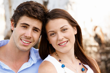 Young couple in the park