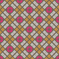 Seamless ornament pattern vector tile