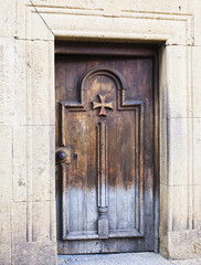 The door of the Church unassailable fortress (Narikala). Tbilisi