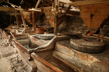 Old mill interior