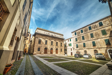 Fototapeta premium Piazza del Teatro in Alghero