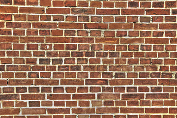 old wall with red bricks