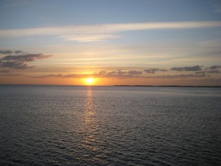 Sonnenuntergang auf Fans