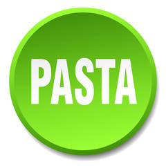 pasta green round flat isolated push button