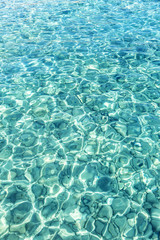 Sea water near the coast.