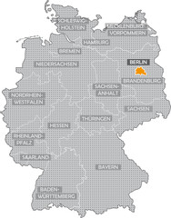 Deutschlandkarte - Berlin