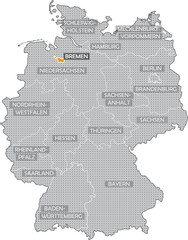 Deutschlandkarte - Bremen