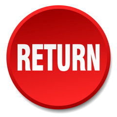 return red round flat isolated push button