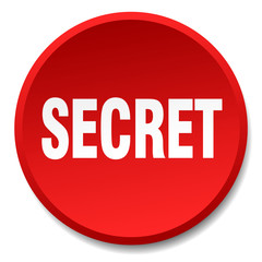 secret red round flat isolated push button