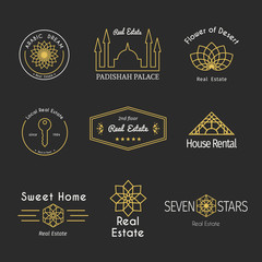 Vector asian logo templates