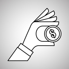 Money icon design, vector illustration, vector illustration