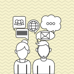 Communication  design , Vector illustration
