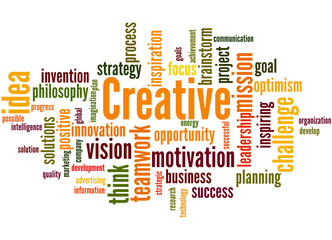 Creative, word cloud concept 7 © kalpis