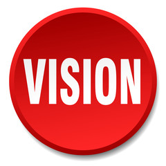 vision red round flat isolated push button