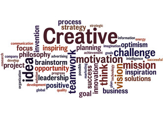 Creative, word cloud concept 9