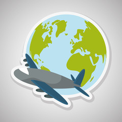 Delivery and planet  design, vector illustration