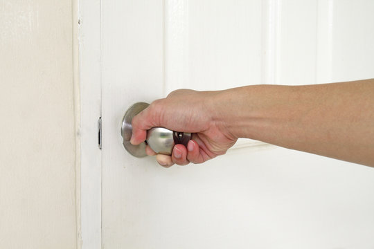 Opening door knop