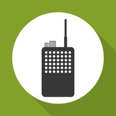 police radio design, vector illustration