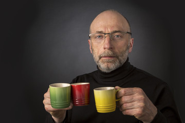 Espresso anybody!? Man headshot