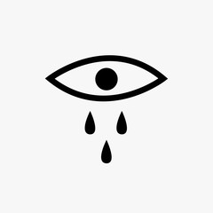 Crying eye icon