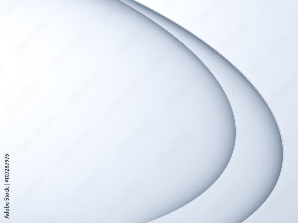 Aufkleber abstract curves background. 3d rendering.