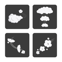 Smoke icon design , vector illustration