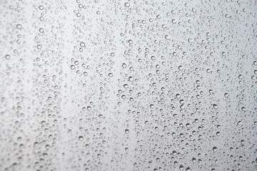 Drops of rain on the window - obrazy, fototapety, plakaty