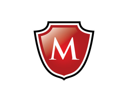 Shield M Letter Logo Stock Vector | Adobe Stock