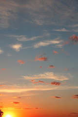 Beautiful blue sky with clouds