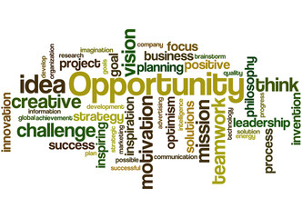 Fototapeta premium Opportunity, word cloud concept 4
