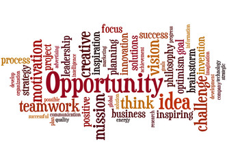 Fototapeta premium Opportunity, word cloud concept 9