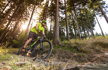 Rider in action at Mountain Bike