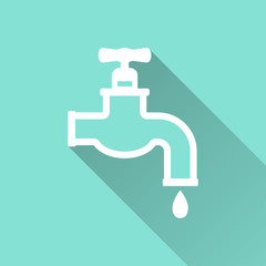Faucet - vector icon.