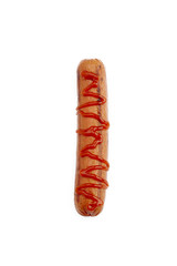 sausage with ketchup