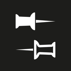 Pushpin - vector icon.