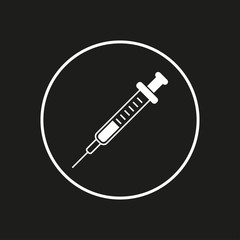 Syringe- vector icon.