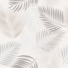 Nahtlose Musterblätter der Palme.
