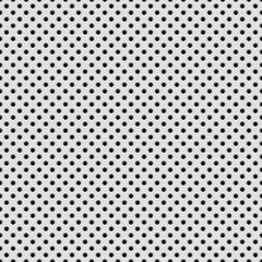 White abstract technology background with seamless circle perforated pattern, speaker grill texture for design concepts, wallpapers, web, presentations, interfaces and prints. Vector illustration. - 107276199