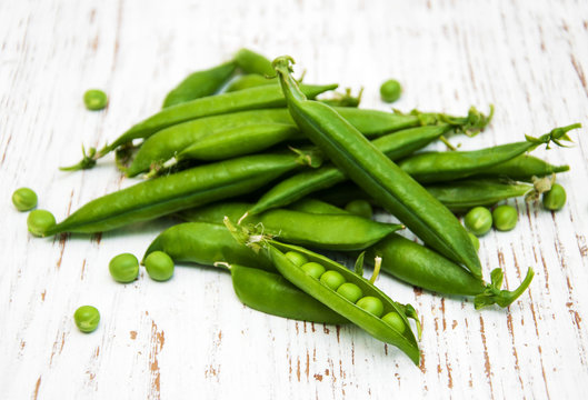 Green fresh peas