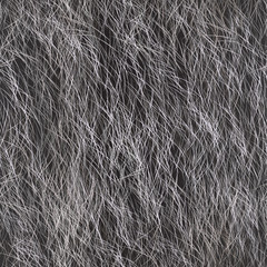 Vector Fur Seamless Pattern. Grey Fur Background. 