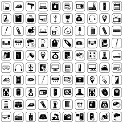 Appliances 100 icons set for web and mobile