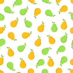 Pear seamless pattern.