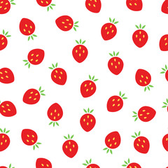 Strawberry seamless pattern.