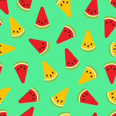 Watermelon seamless pattern.