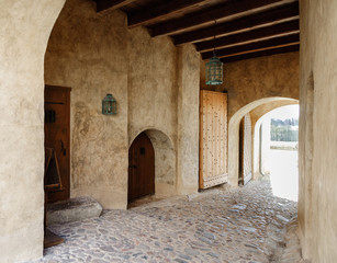 Entrance to caste of Cesis tow in Latvia