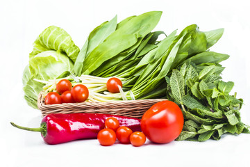 a variety of green plants and vegetables