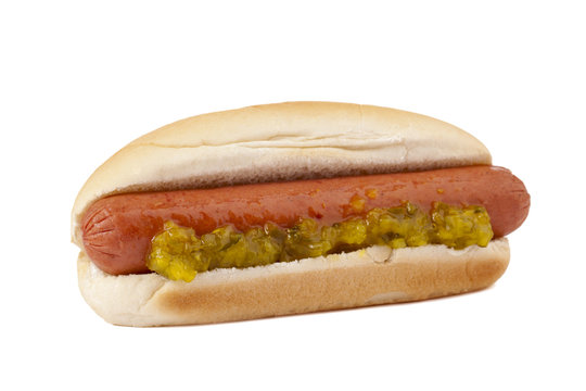 fresh hot dog sandwich