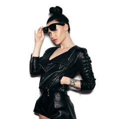 Fashion Beauty Swag Girl. Gorgeous Woman Portrait