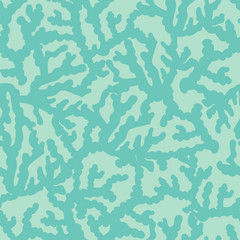 Fototapeta premium Coral vector seamless pattern