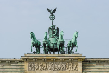 Quadriga of Brandenburg Gate. Berlin. Germany